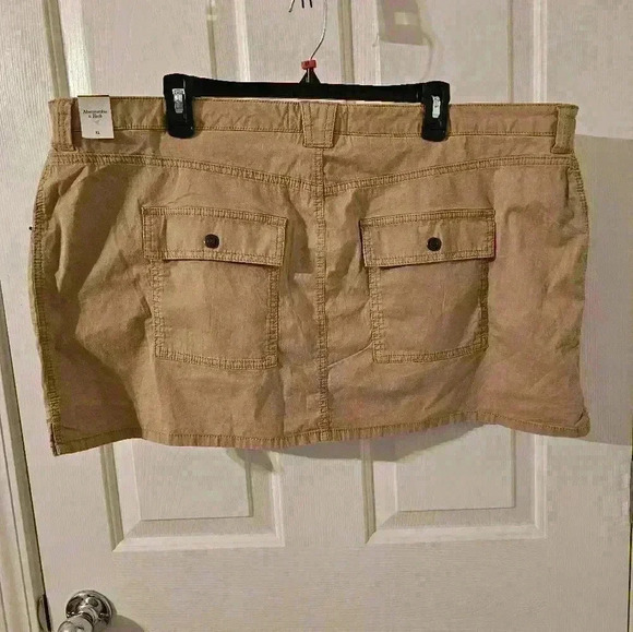 Abercrombie and Fitch 2000's  Y2K Utility Micro Mini Skirt NWT Size XL - Picture 3 of 5